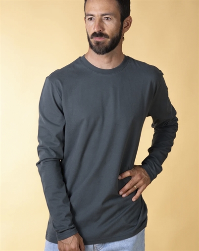 Elsk - Basic Brushed Langærmet T-Shirt - Stone Green
